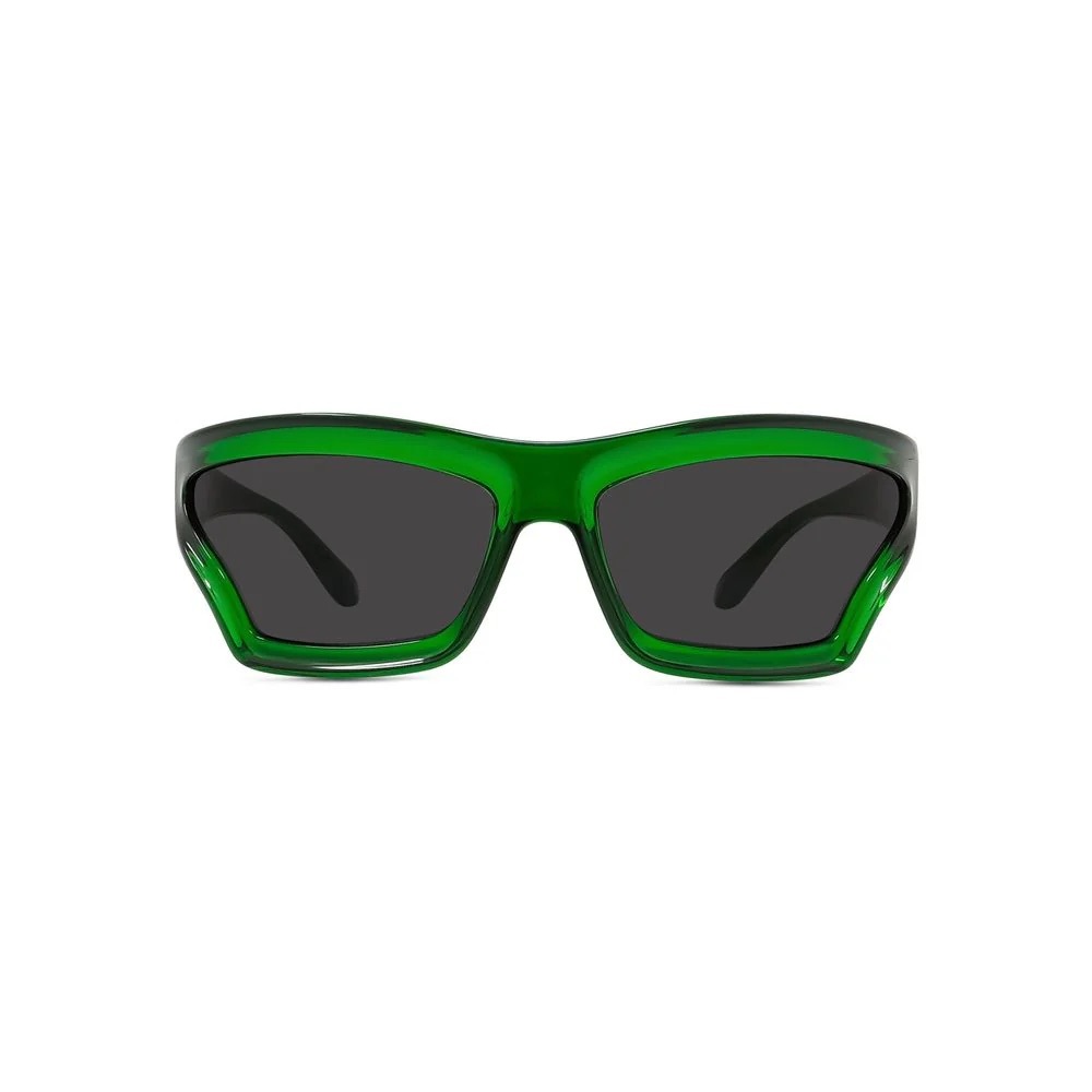 NWT Loewe Arch Mask LW40143U Green Wrap Sunglasses with Dark Lenses - Picture 4 of 13